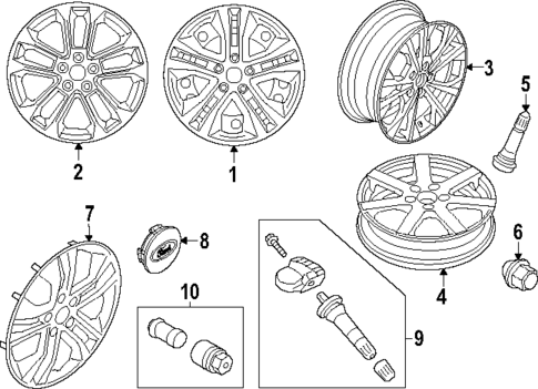 Wheels & Trim for 2023 Ford Escape #1
