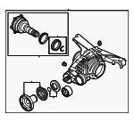 G2500043D - Suspension: Differential Assembly for Audi: A8 Quattro, RS5 Sportback, S4, S5, S5 Sportback, S7 Sportback, SQ5, SQ5 Sportback Image