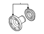 D3598070 - Driveline &amp; Axles: Drive Shaft Pinion Yoke for Audi Image