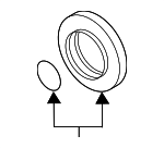 D2598078 - Driveline &amp; Axles: Differential Pinion Seal for Audi Image