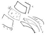1156701239 - : Shielding Strip for Mercedes-Benz Image