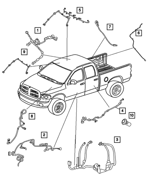 Wiring-Body & Accessories for 2006 Dodge Ram 2500 #0