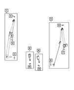 6XH94TX7AB - : 2nd Row Outer Seat Belt for Mopar Image