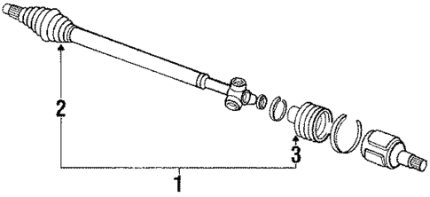 Axle Components for 1985 Honda Civic #0