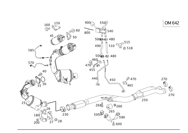 204440644064 - Exhaust System: Electrical Wiring Harness for Mercedes-Benz Image image