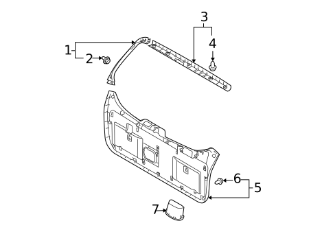 Interior Trim for 2009 Hyundai Tucson #0