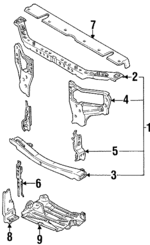 HG3053150E - : Upper Tie Bar for Mazda: 929 Image