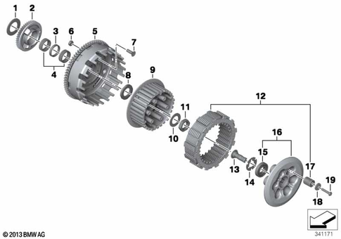 Clutch with Clutch Plate for 2008 BMW-Motorrad F 800 S #0
