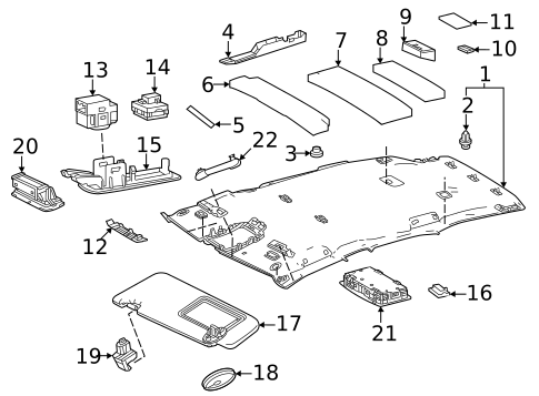 Interior Trim - Roof for 2025 Lexus NX350h #11