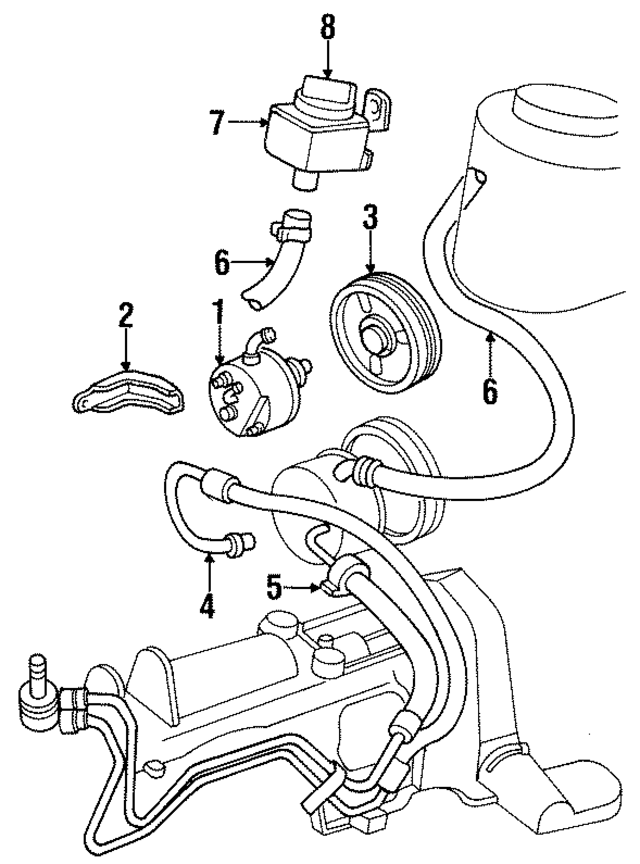 4612444 - Steering: Power Steering Pump Bracket for Mopar Image