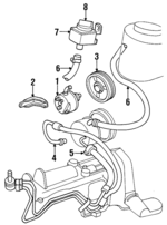 RL684156AB - Steering: Power Steering Pump for Chrysler: Grand Voyager, Town &amp; Country, Voyager | Dodge: Caravan, Grand Caravan Image