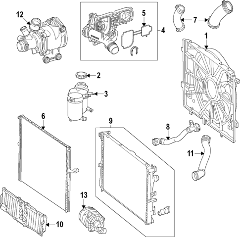 Water Pump for 2024 Mercedes-Benz E450 #1