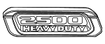 68632968AA - : Nameplate for Ram: 2500 Image