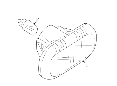 Side Repeater Lamps for 2019 Smart EQ fortwo #0