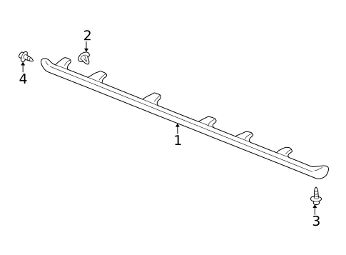 Exterior Trim - Pillars for 1996 Pontiac Sunfire #2