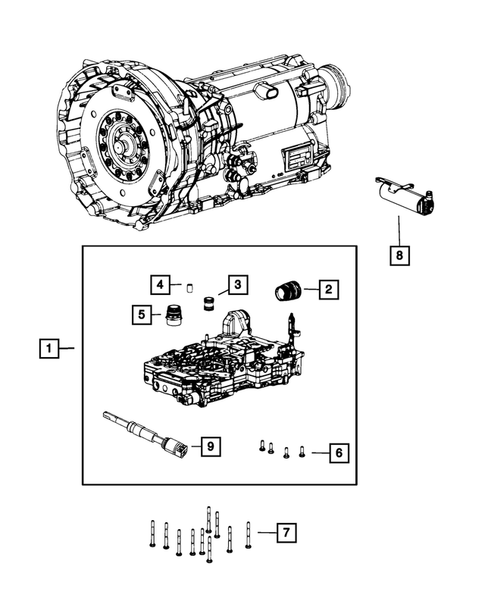 Valve Body, Accumulator, Solenoid and Parking Sprag for 2015 Jeep Grand Cherokee #0