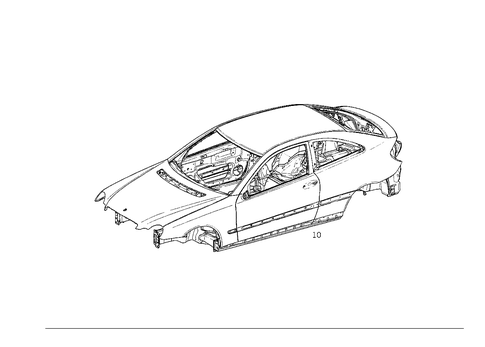 Body Shell for 2002 Mercedes-Benz C320 #0