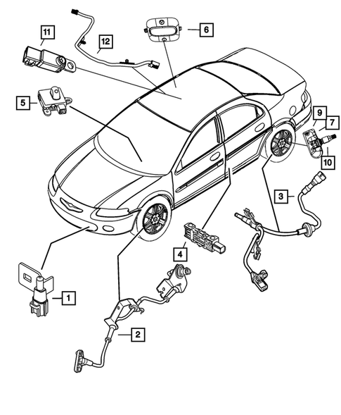 Sensors for 2008 Chrysler Sebring #0