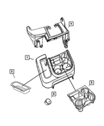 5JU40ZJ8AA - Interior Trim: Floor Console Bin for Mopar Image