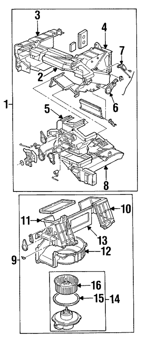 Heater Components for 1998 Acura SLX #0