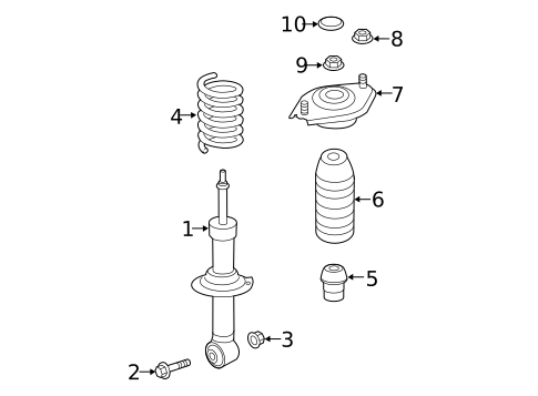 Struts & Components for 2021 Subaru Forester #1