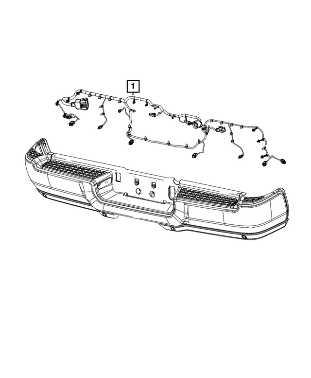 68646788AA - Electrical: Rear Bumper Wiring for Mopar Image