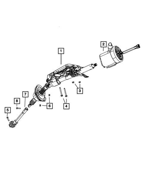 Steering Column and Intermediate Shaft for 2015 Dodge Challenger #0