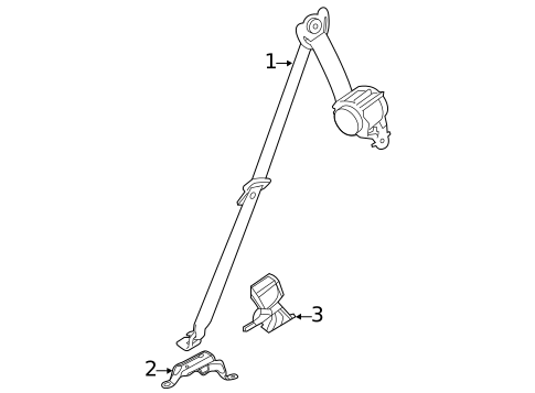 Seat Belt for 2021 BMW X7 #2