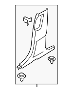 FA1Z5824346AF - Body: Lower Center Pillar Trim for Lincoln: MKX, Nautilus Image