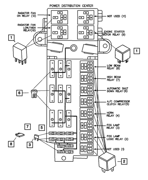 Relays for 2003 Dodge Viper #0