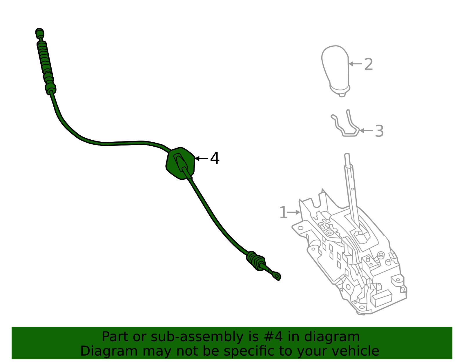 34935-3KA0A - Control Cable 2013-2020 Nissan Pathfinder | Official ...