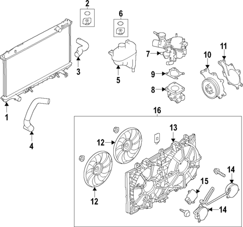 Water Pump for 2022 INFINITI Q50 #3