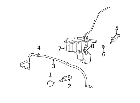 Washer Components for 2007 Jaguar X-Type #0
