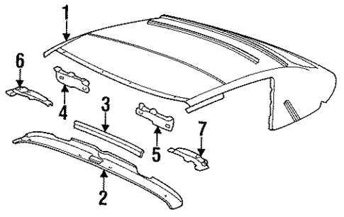 Interior Trim - Convertible Top for 1996 Porsche 911 #0