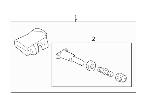 Tire Pressure Monitor Components for 2014 Mitsubishi Mirage #0