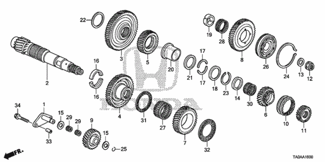 AT Countershaft (V6) for 2012 Honda Accord #0
