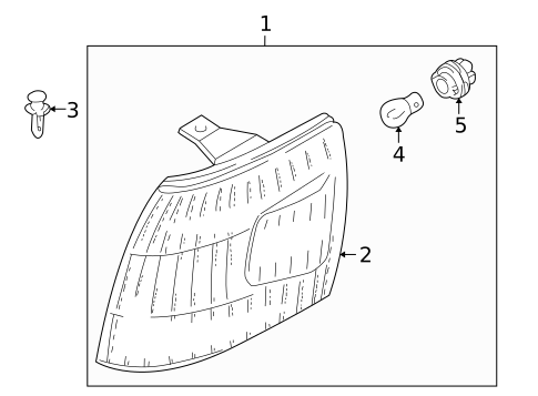 Bulbs - Chassis for 2001 Mazda MPV #1