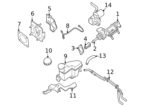 Master Cylinder - Components On Dash Panel for 2009 Nissan Altima #0