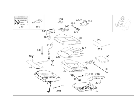 Right Seat for 2017 Mercedes-Benz CLS550 #0