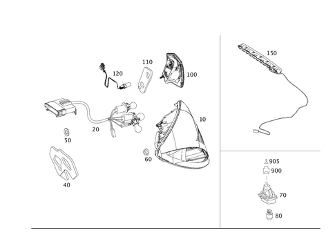 Rear Illumination for 2007 Mercedes-Benz CL550 #0