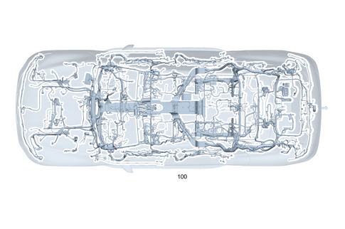 Frame Floor System Main Wiring Harness for 2026 Mercedes-Benz Maybach EQS 680 SUV #0