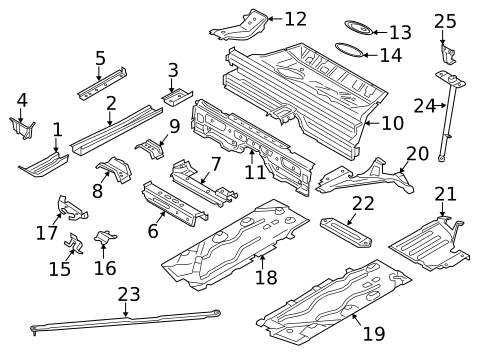 Floor & Rails for 2020 Mini Cooper #0