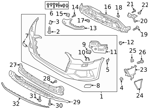 Bumper Cover for 2025 Audi A6 Quattro #1