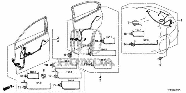 Wire Harness (5) for 2012 Honda Civic #0