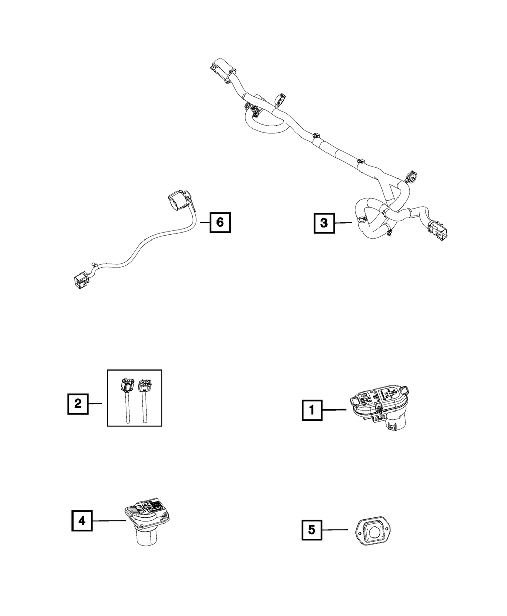 Genuine Mopar 7-Way Trailer Tow Connector For RAM 2500/3500 (2015-2019) - OEM 68188886AA