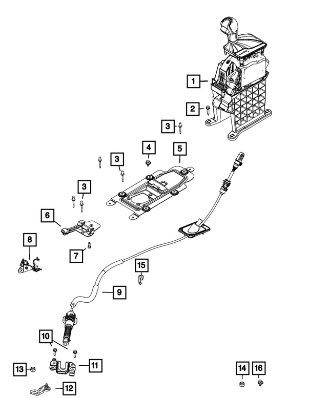 7VM76LXHAA - Transmission: Transmission Shifter for Mopar Image