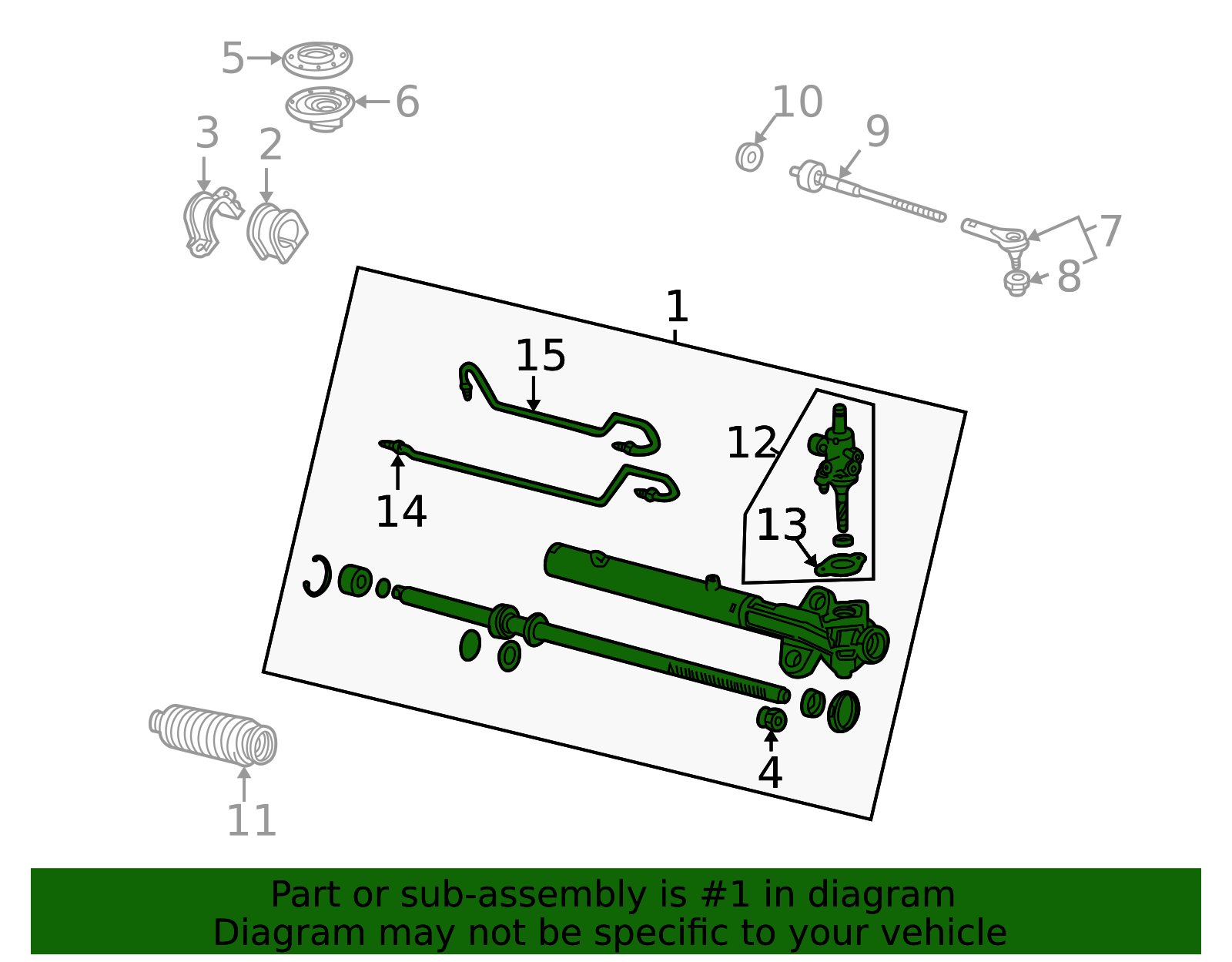 Odyssey Rack 53601-SHJ-A06 - 2007-2010 Honda Odyssey - Rack Power Steering | Genuine ...
