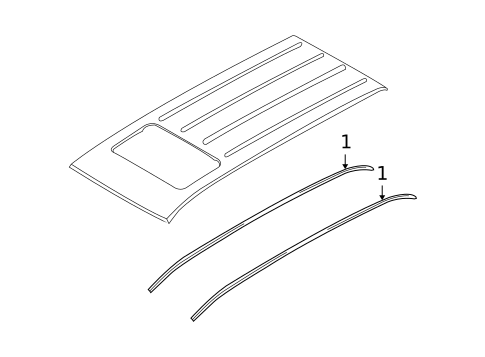 Exterior Trim - Roof for 2010 Kia Sedona #0