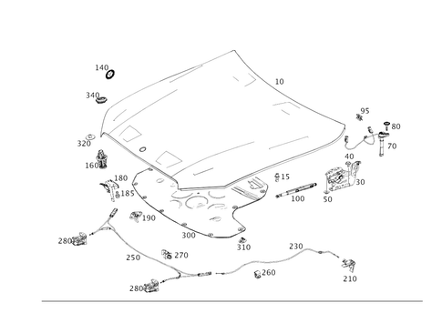 Engine Hood for 2019 Mercedes-Benz E53 AMG #0