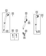 7MM61TX7AA - : Rear Seat Buckle for Dodge: Charger Daytona Image